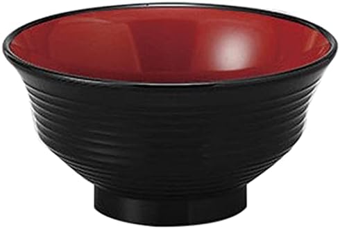 10個セット 丼 黒内朱羽反筋天竜寺丼 [15.5 x 8cm] 塗 【